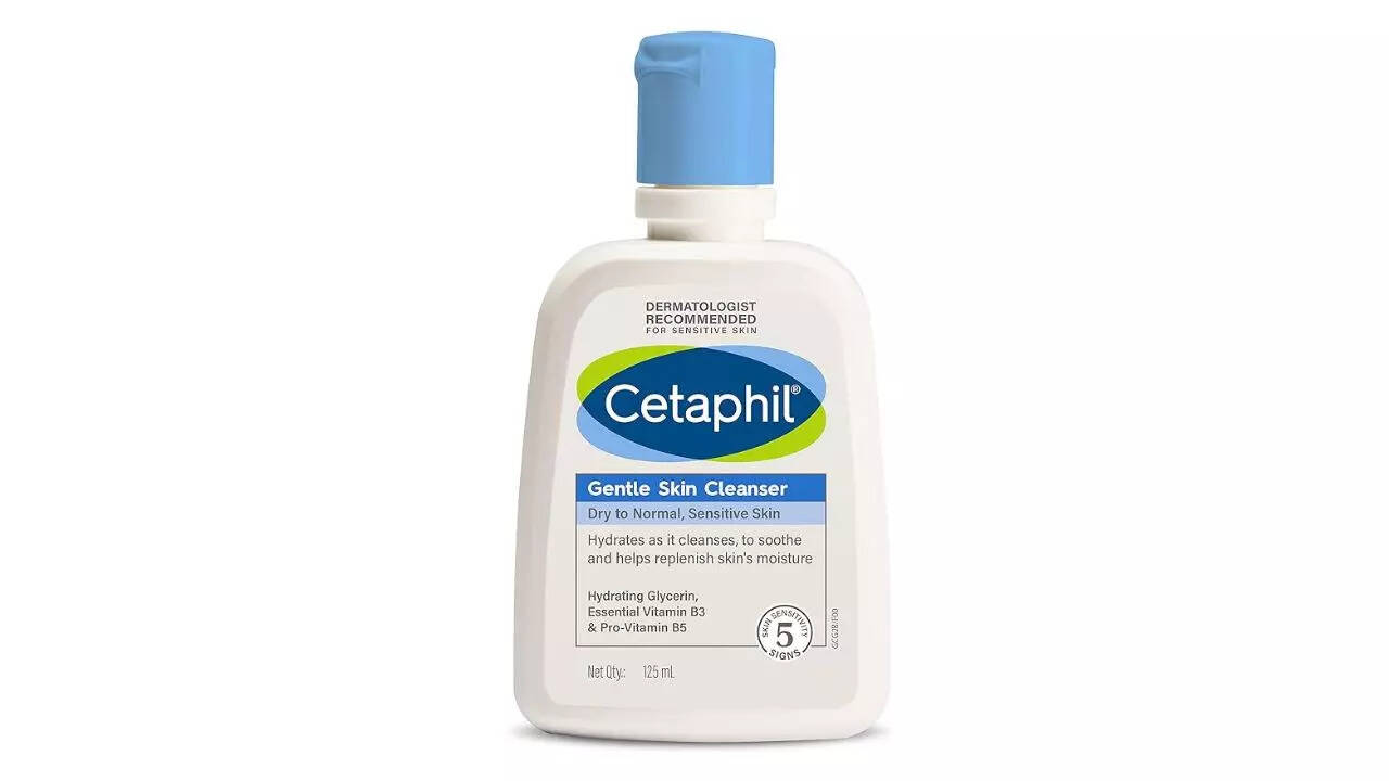 Cetaphil Face Wash Gentle Skin Cleanser for Dry to Normal, Sensitive Skin, 125 ml Hydrating Face Wash with Niacinamide, Vitamin B5