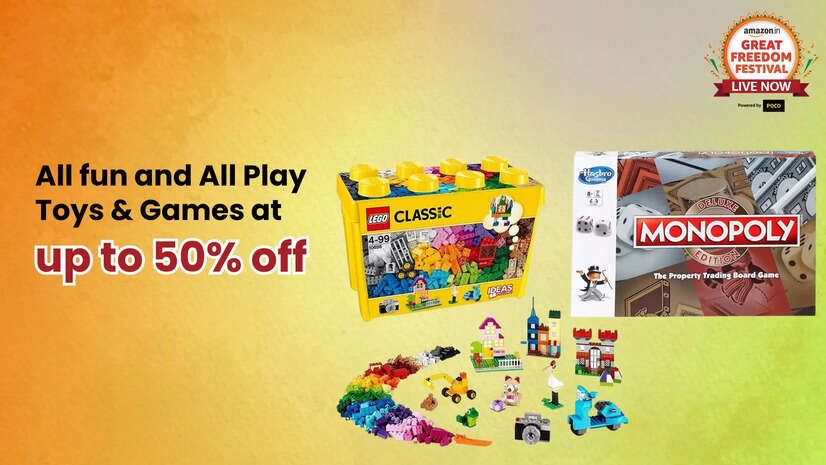Amazon Great Freedom Festival Toys  Games up to 50 off Get the Best for Your Kids from LEGO Monopoly Barbie and More
