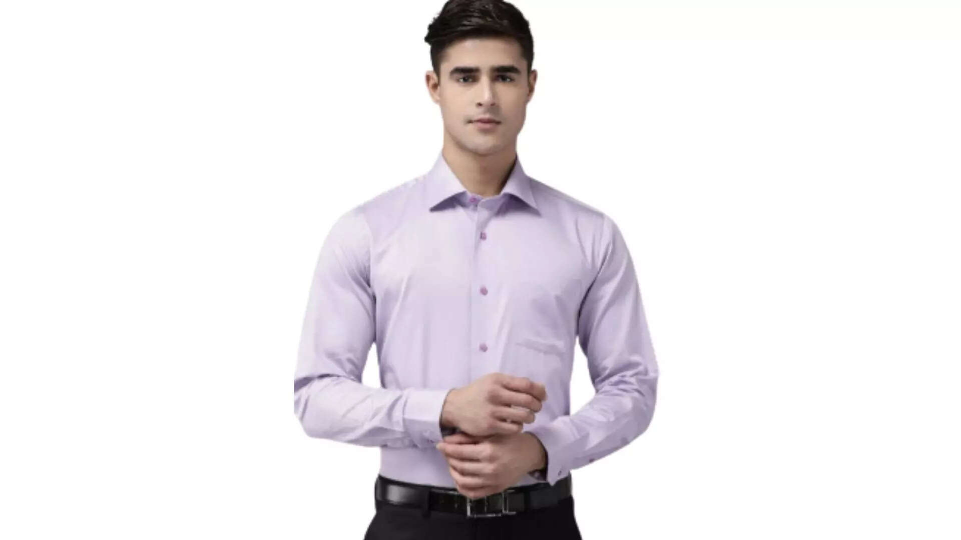 Blackberrys Men Pure Cotton Opaque Formal Shirt Soft Taste  