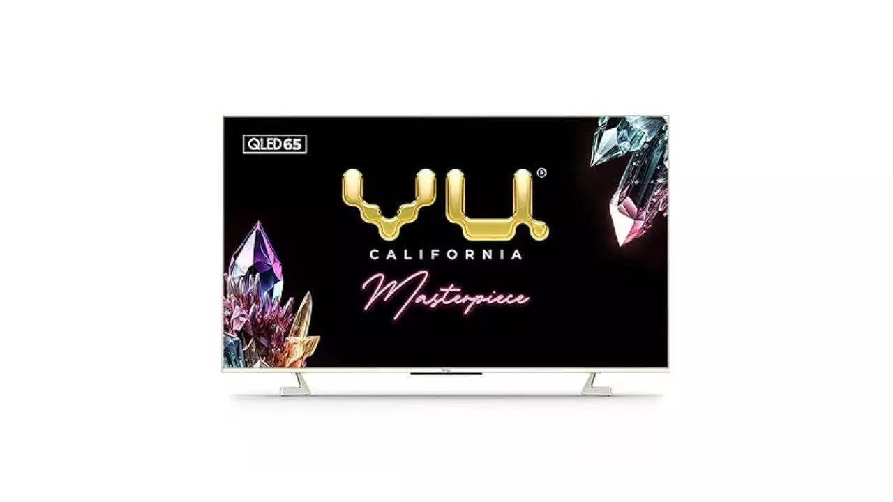 Vu 164cm (65 inches) Masterpiece Series 4K QLED TV 65QMP-24 (Armani Gold)