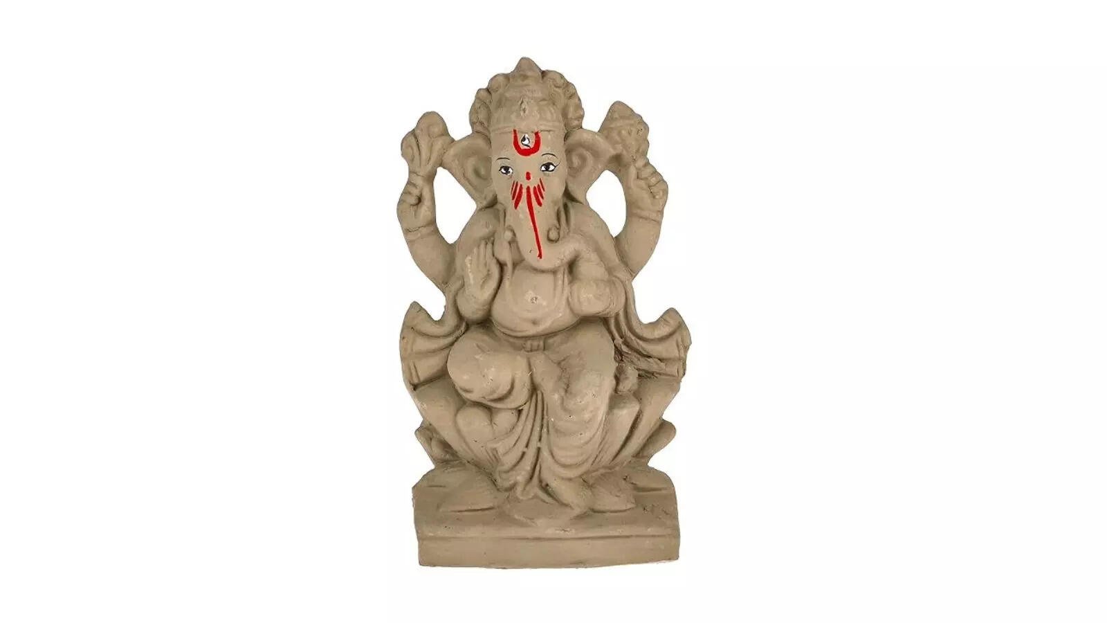 SAUDEEP INDIA Mitti Ganesh Idol