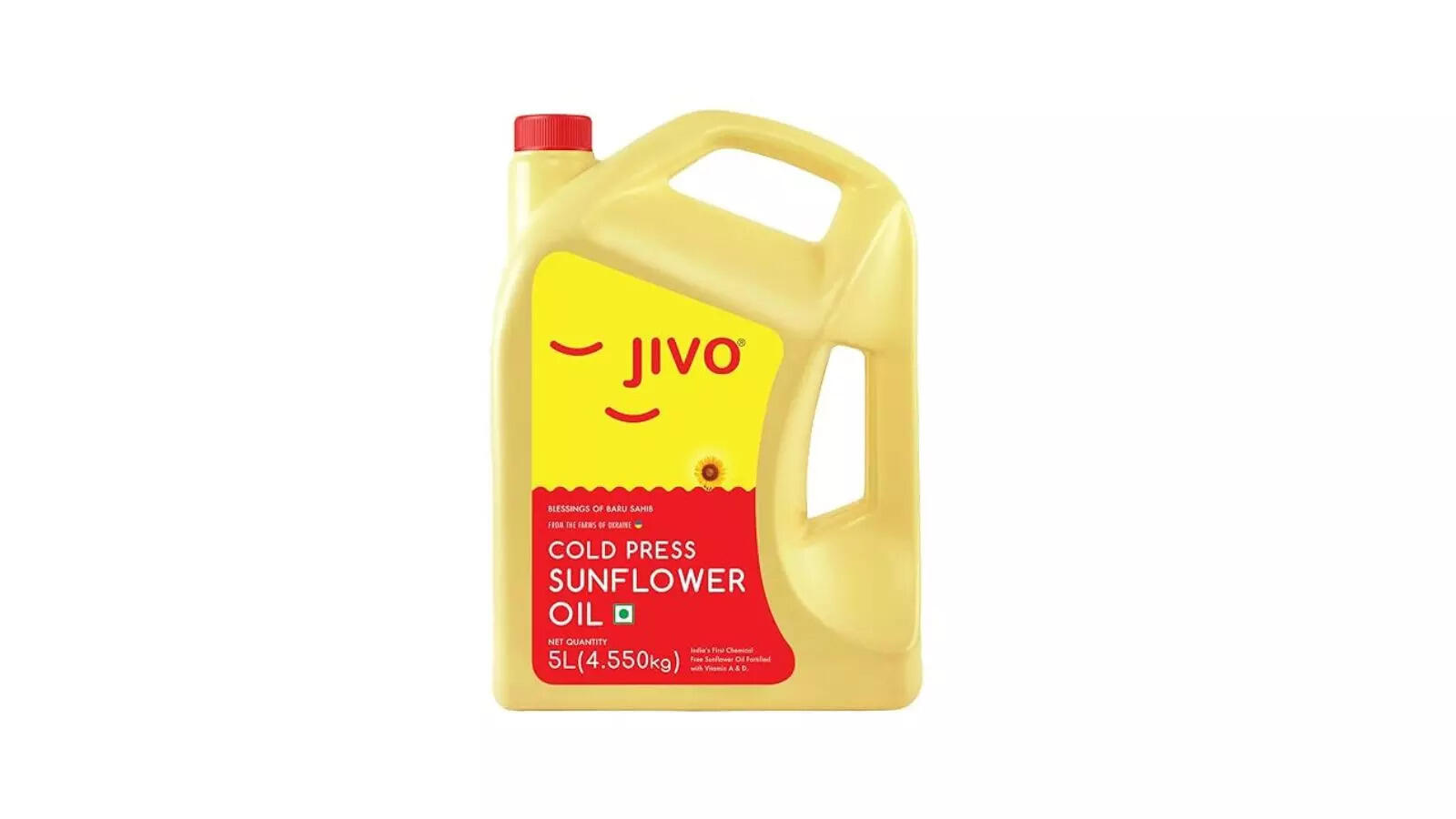 Jivo Cold Pressed Chemical-Free Sunflower Oil 5 Litres
