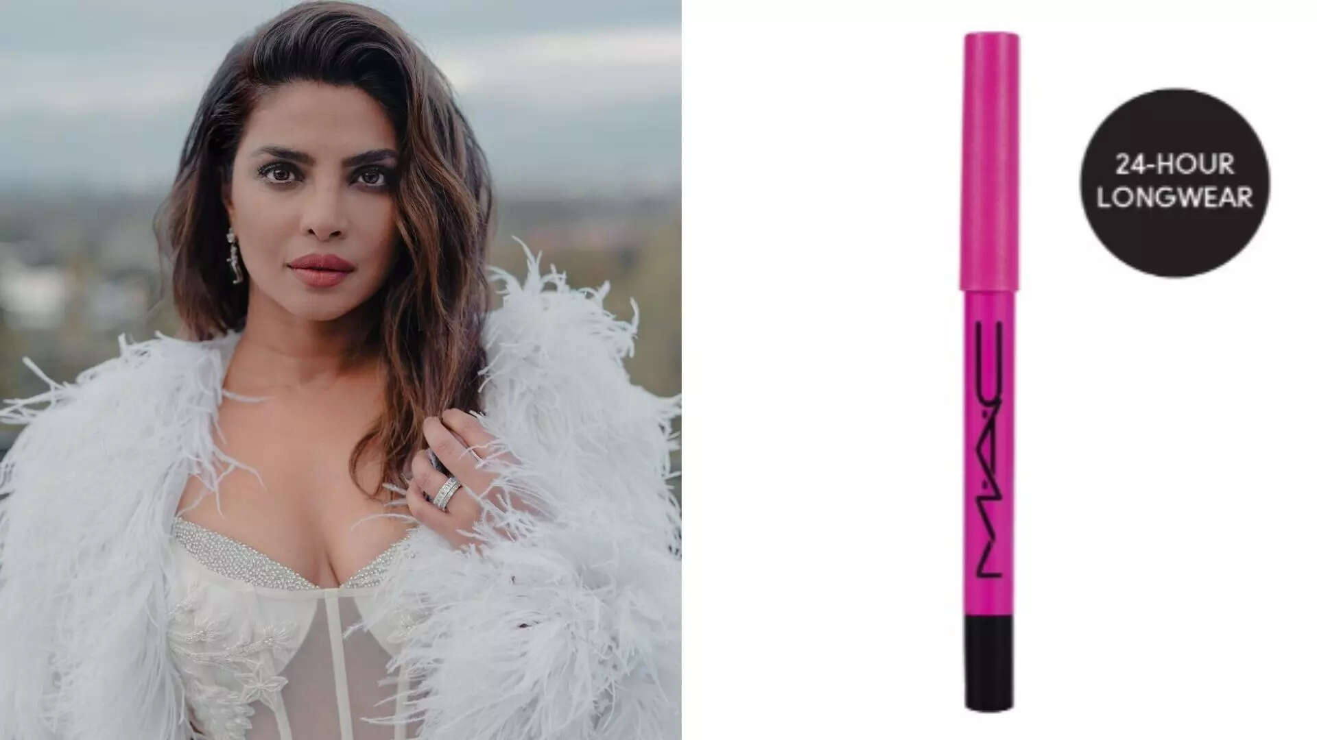 MACs Extreme Dimension 24hr Kajal Eye Liner in Black Priyanka Chopras Bold Look 