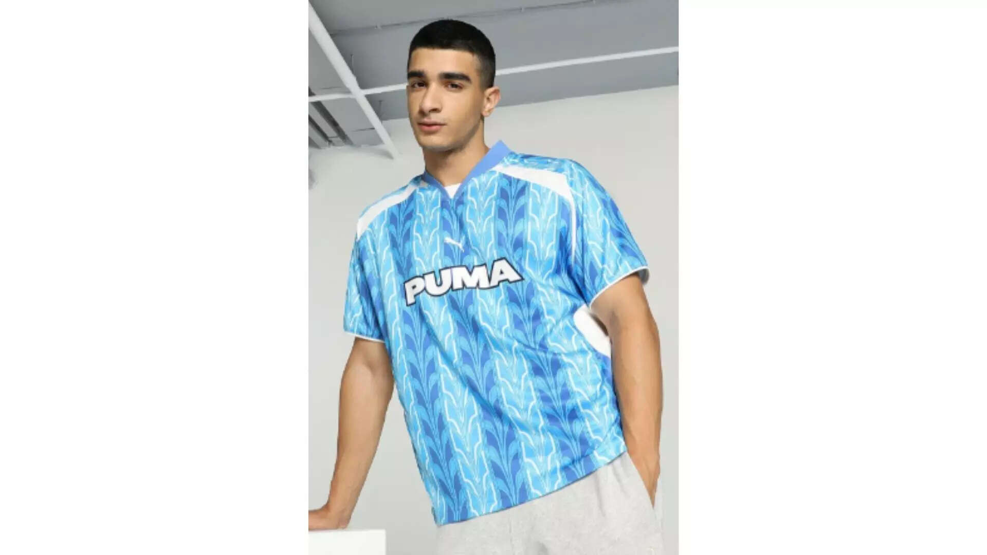 Puma Unisex Printed Relaxed Fit Football Jersey T-shirt