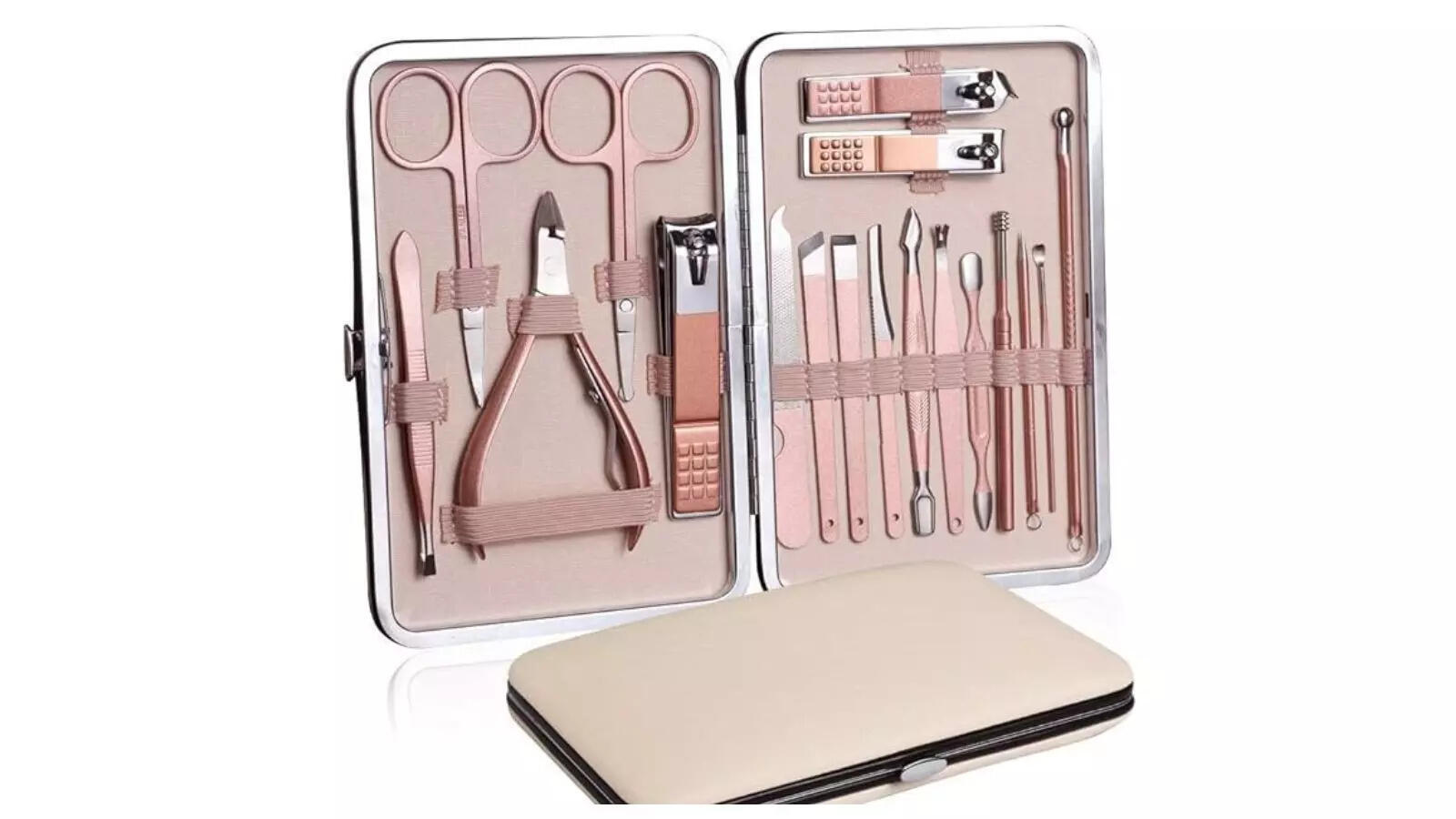 Wazdorf 18 IN 1 Stainless Steel Professional Manicure Set Nail Cutter
