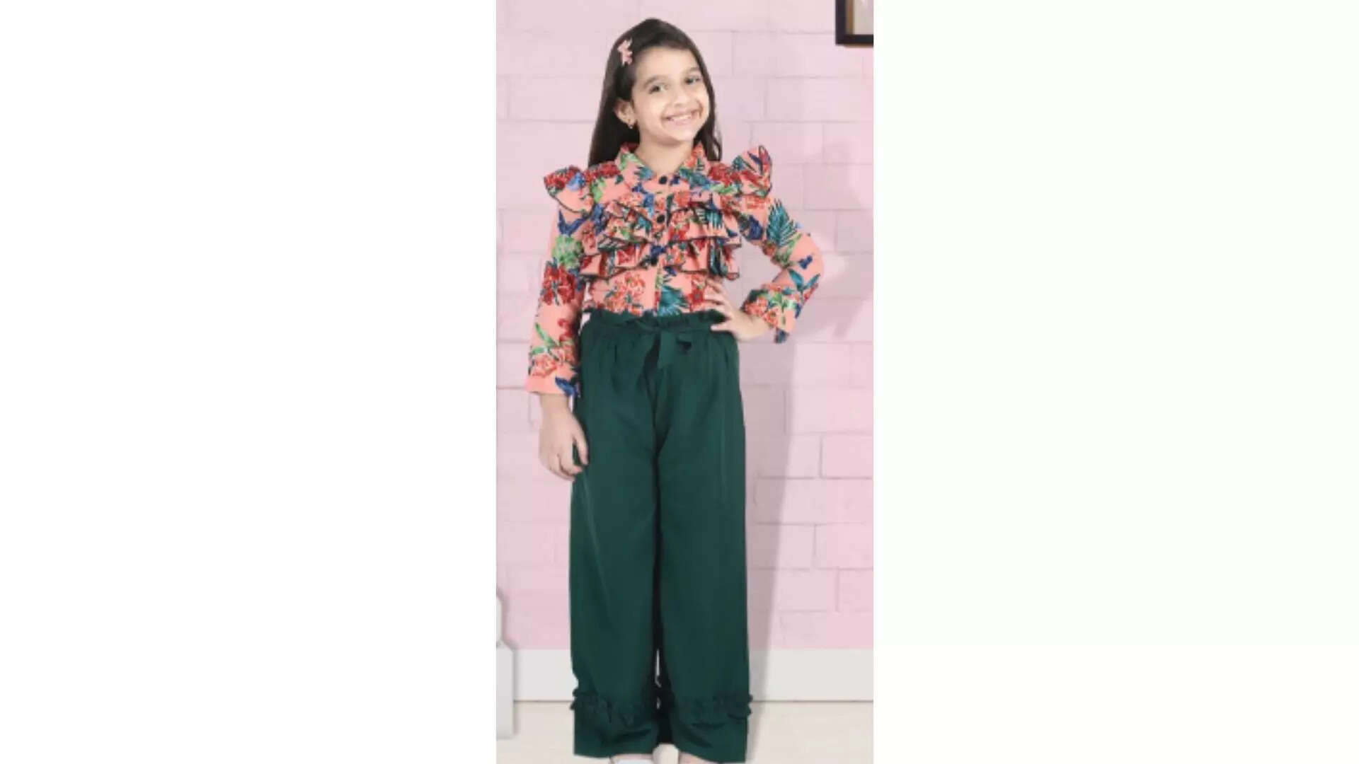 Cutekins Top with Palazzo for girls