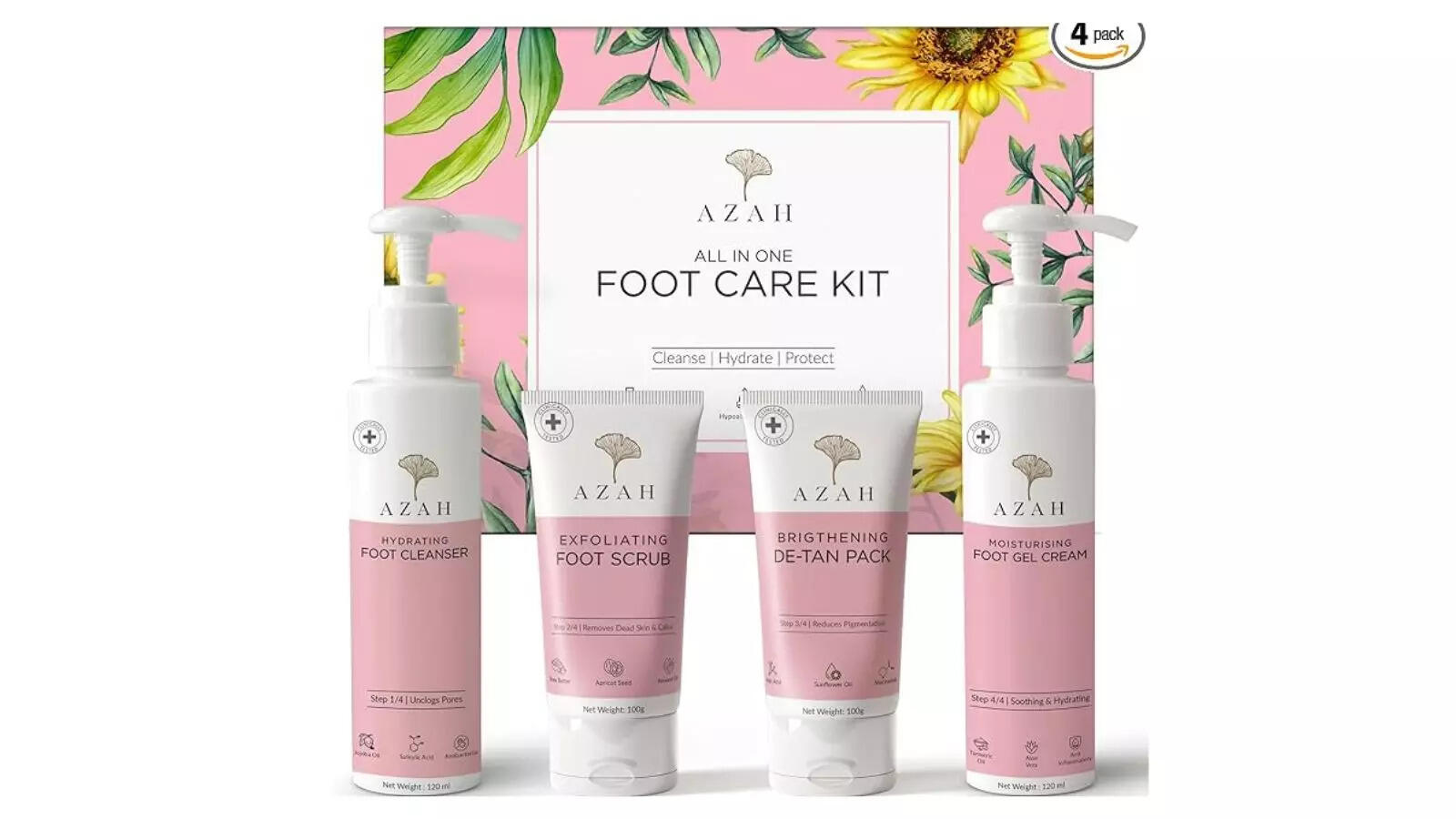 Azah Foot Glow Kit Pedicure Kit for Women for Foot