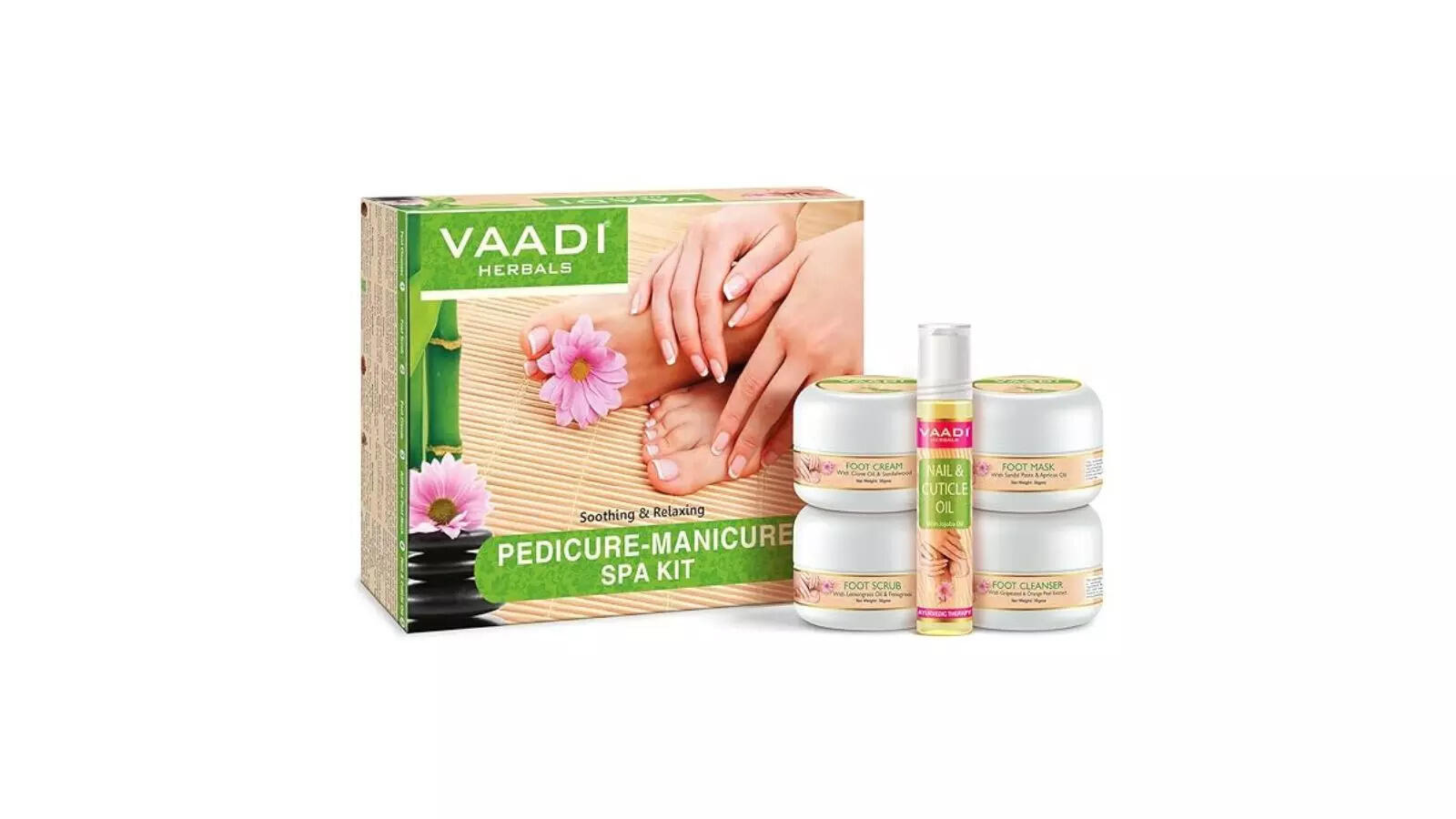 Vaadi Herbals Soothing and Refreshing Pedicure Manicure Spa Kit