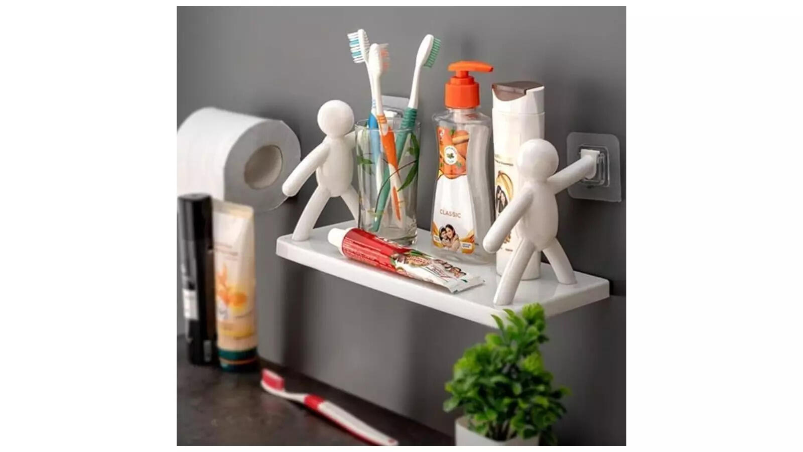 ADL PASSION Wall Mounted Plastic Bathroom Shelf