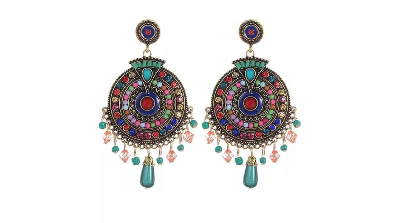 YouBella Jewellery Bohemian Multi-Color Earings