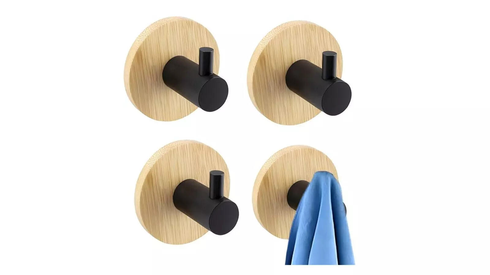 JIALTO 4 PCS Wooden Bathroom and Kitchen