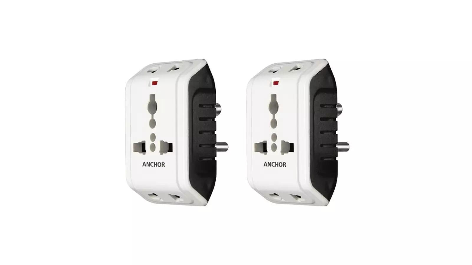 Anchor by Panasonic 6A 3 Pin Multiplug Travel Adapter