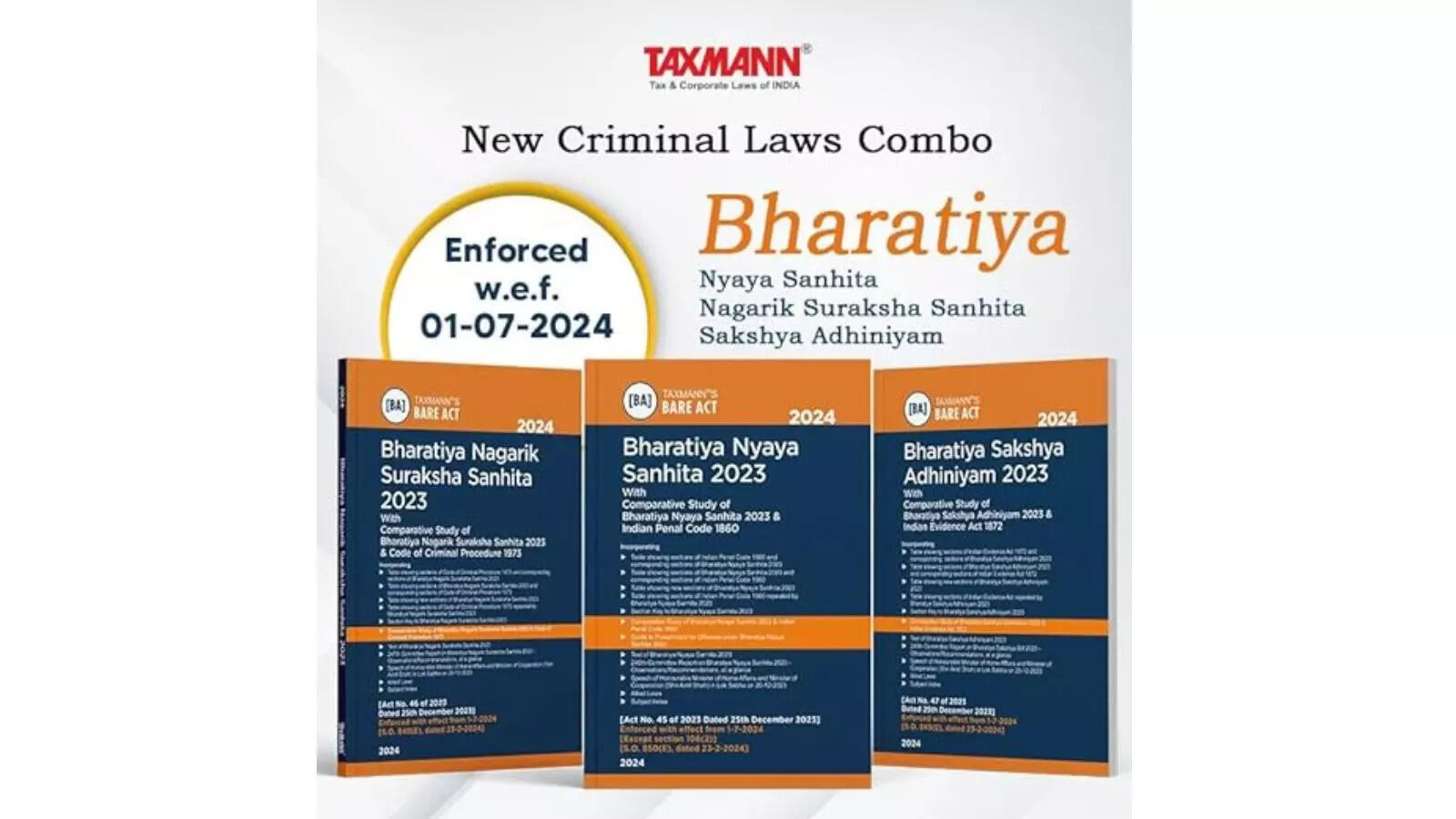 Taxmann’s New Criminal Laws Combo