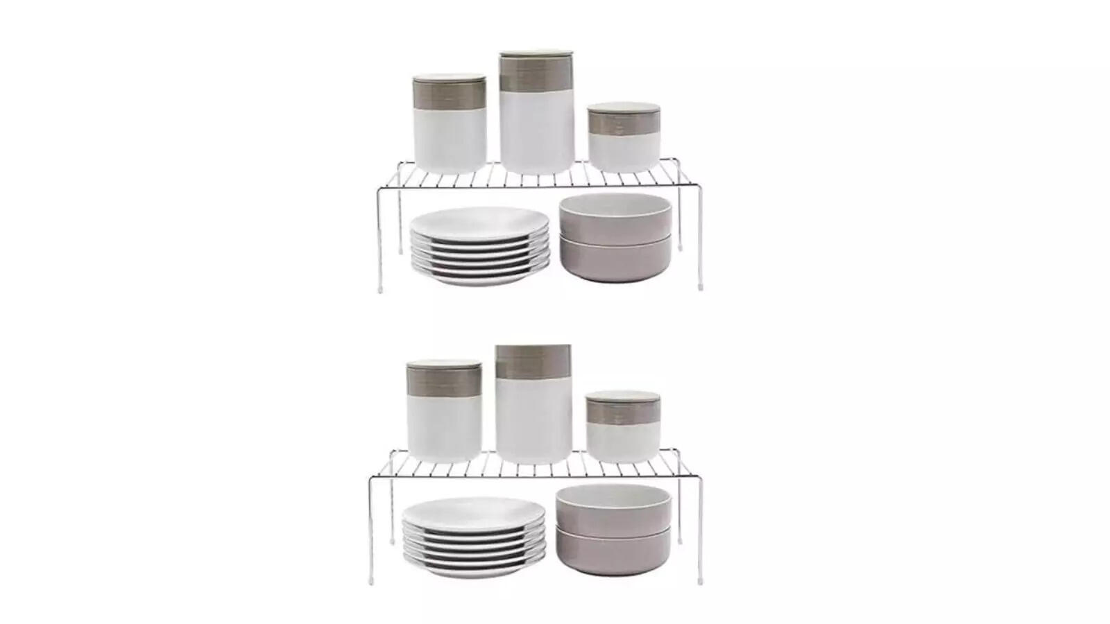 12FOR COLLECTION 2pcs Stainless Steel Kitchen Dish Rack