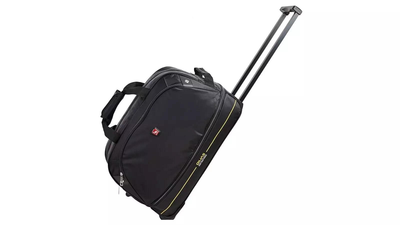 OIWAS Rolling Duffle Bag with Wheels Trolley Travel Luggage