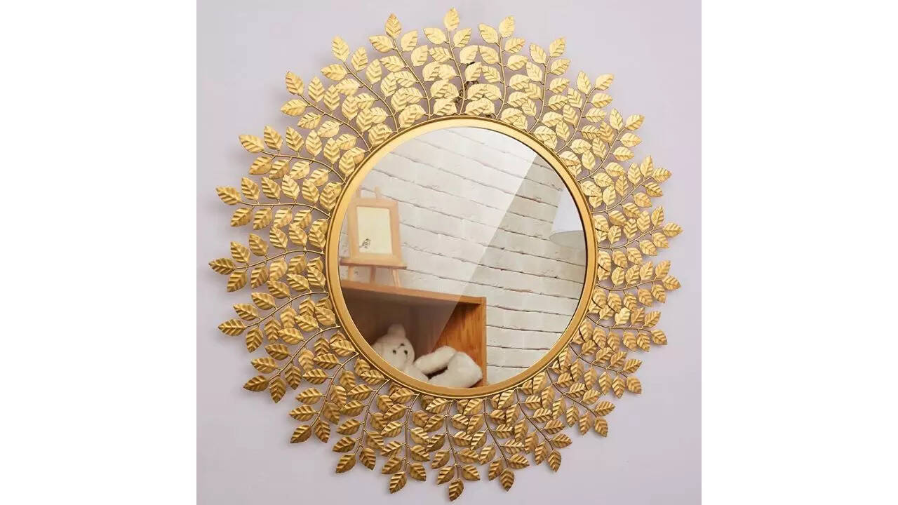Furnish Craft Round Steel Framed Wall Mirror