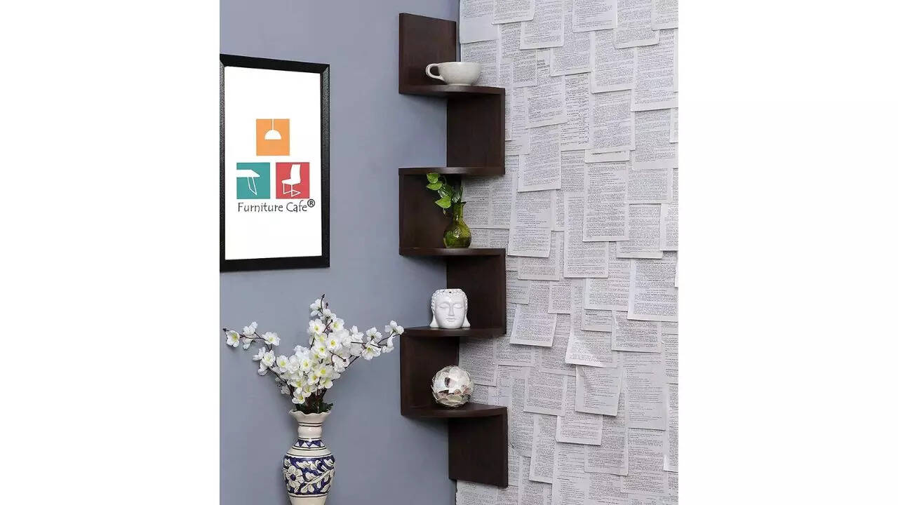 Furniture Cafe Wooden Wall Shelves