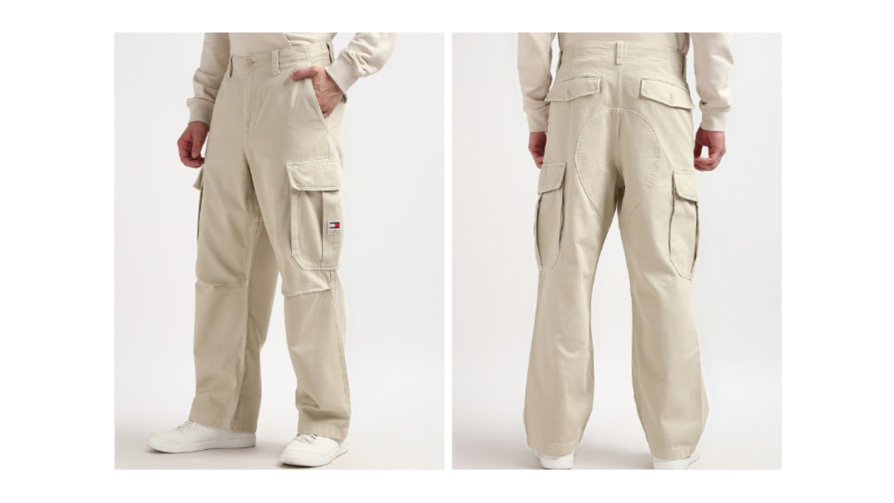 Tommy Hilfiger Mid-Rise Cargos Trousers