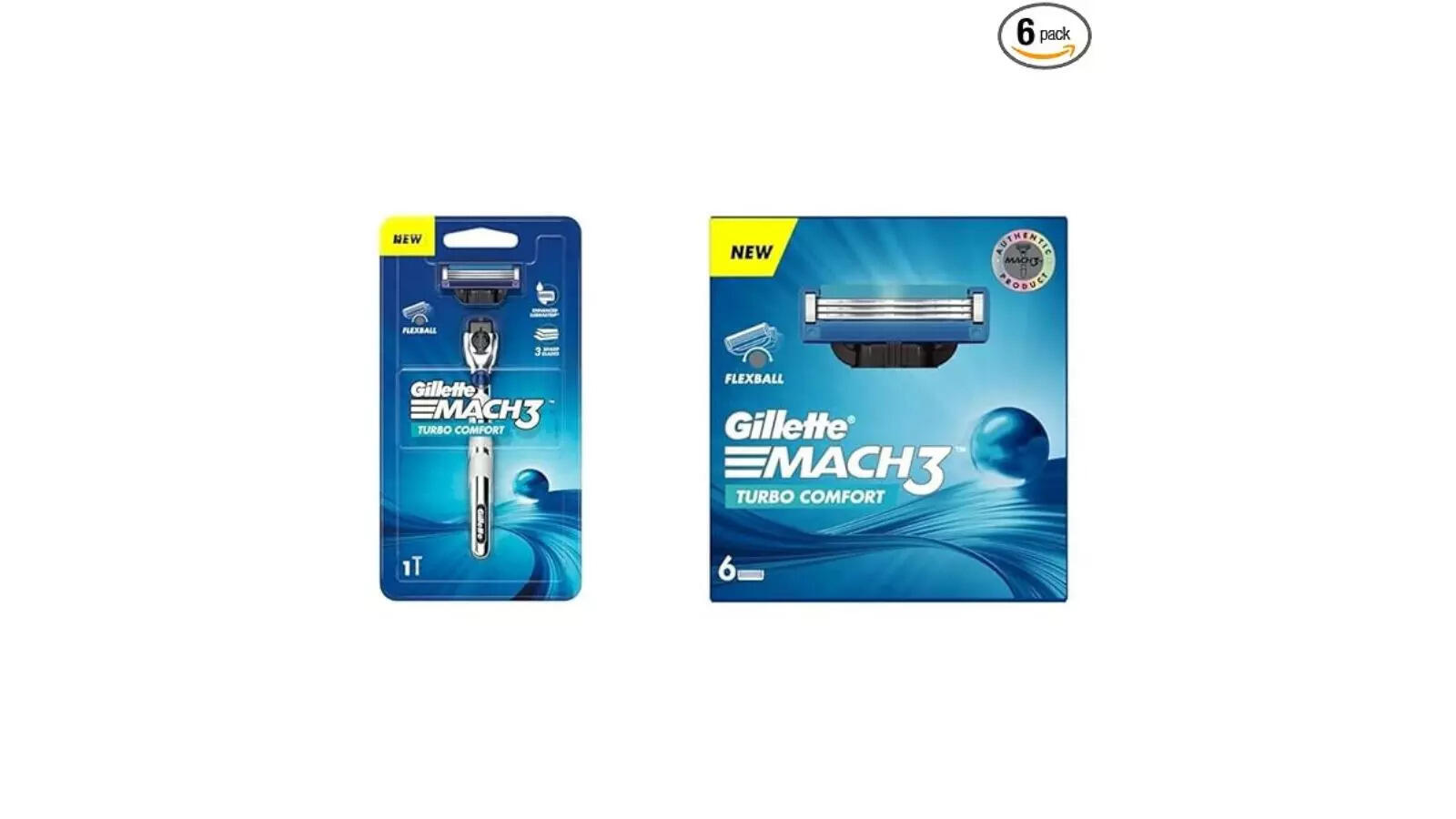 Gillette Mach3 Turbo Men’s Razor with Flexball Technology