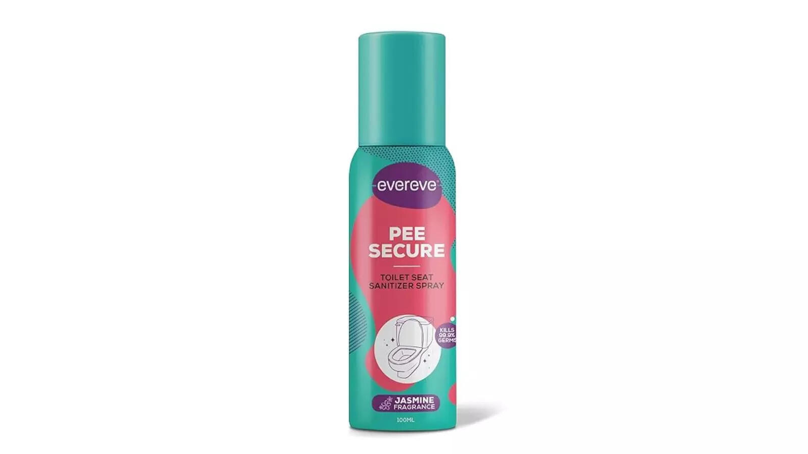Evereve Pee Secure Jasmine Scent Toilet Seat Sanitizer Spray