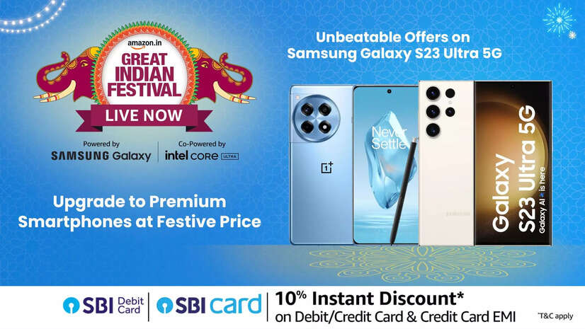Amazon Great Indian Festival Sale 2024 Grab Massive Discounts on Samsung Galaxy S23 Ultra 5G OnePlus 12R and More
