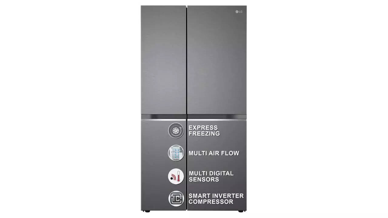 LG 655 L Frost Free Smart Inverter Double Door Refrigerator