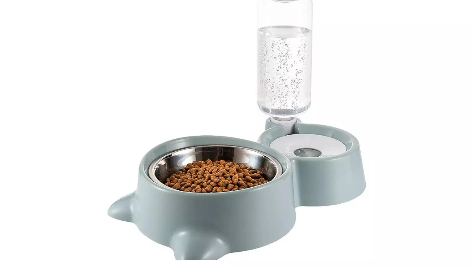 CREDLY 2 in 1 Bowl Water and Food Cat Feeder2 Combo