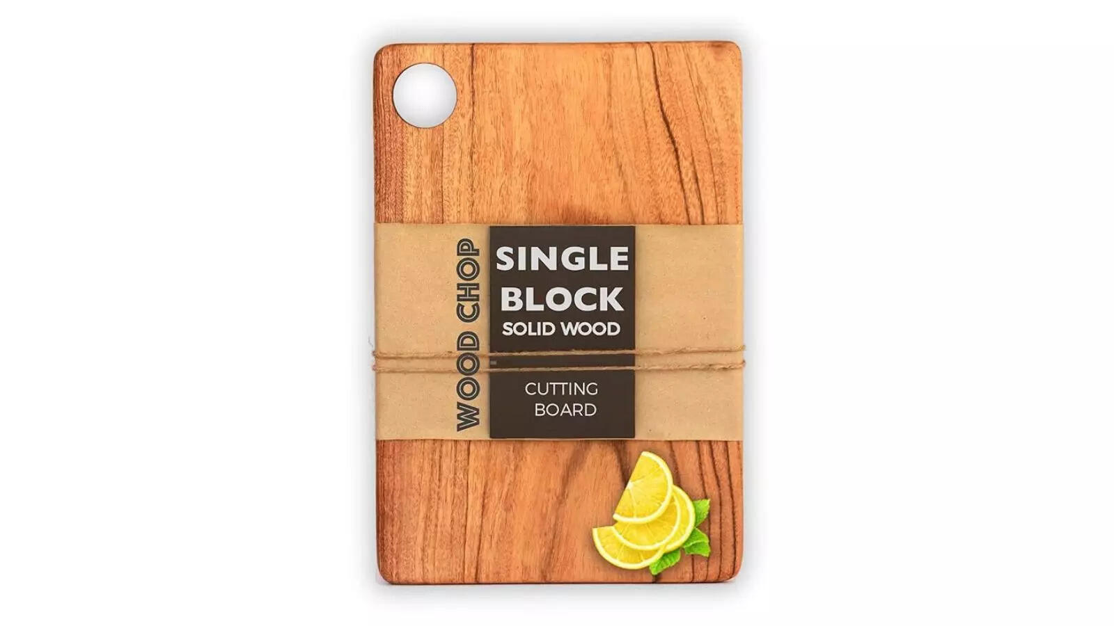 Wood Chop Single Piece Solid Acacia Wood Chopping