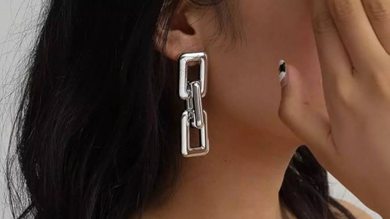 Vembley Korean Geometric Earrings For Girls