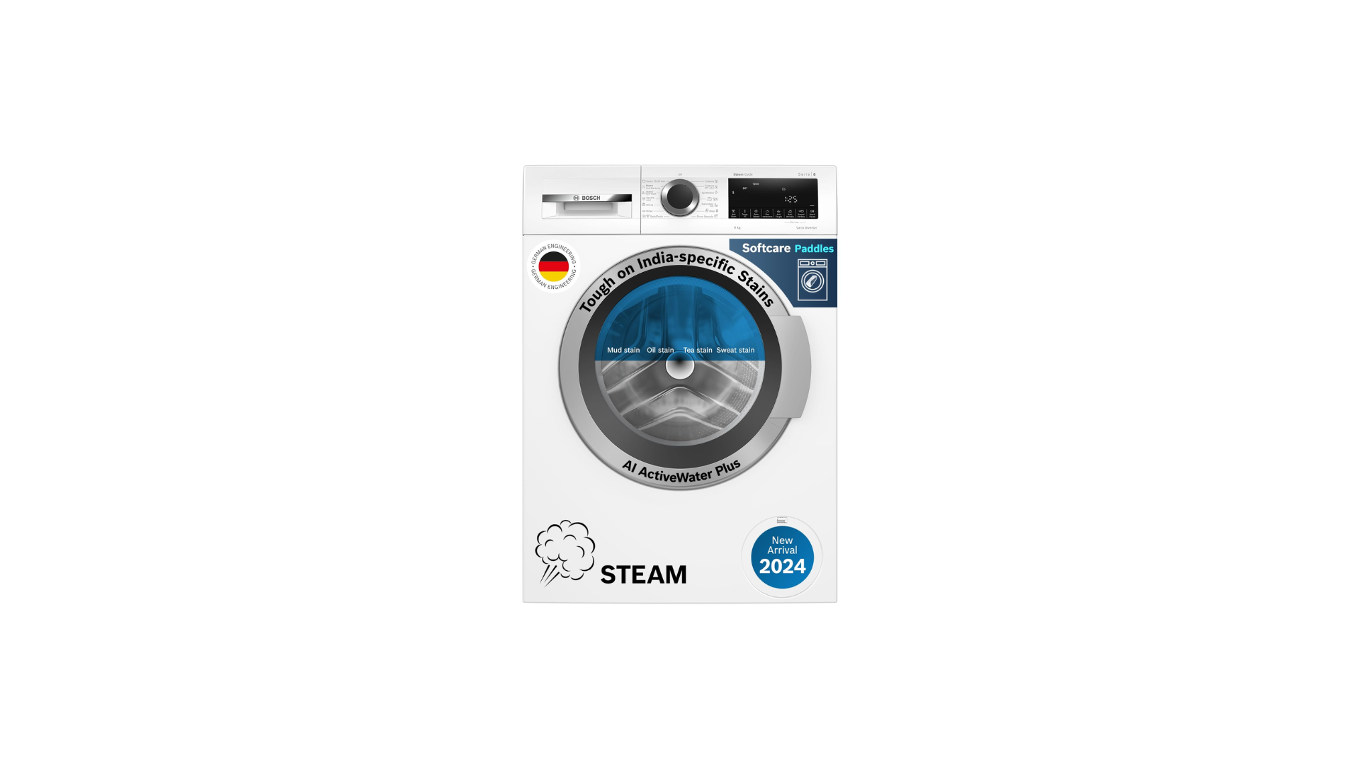 Bosch 9kg 5 Star Anti Stain & AI Active