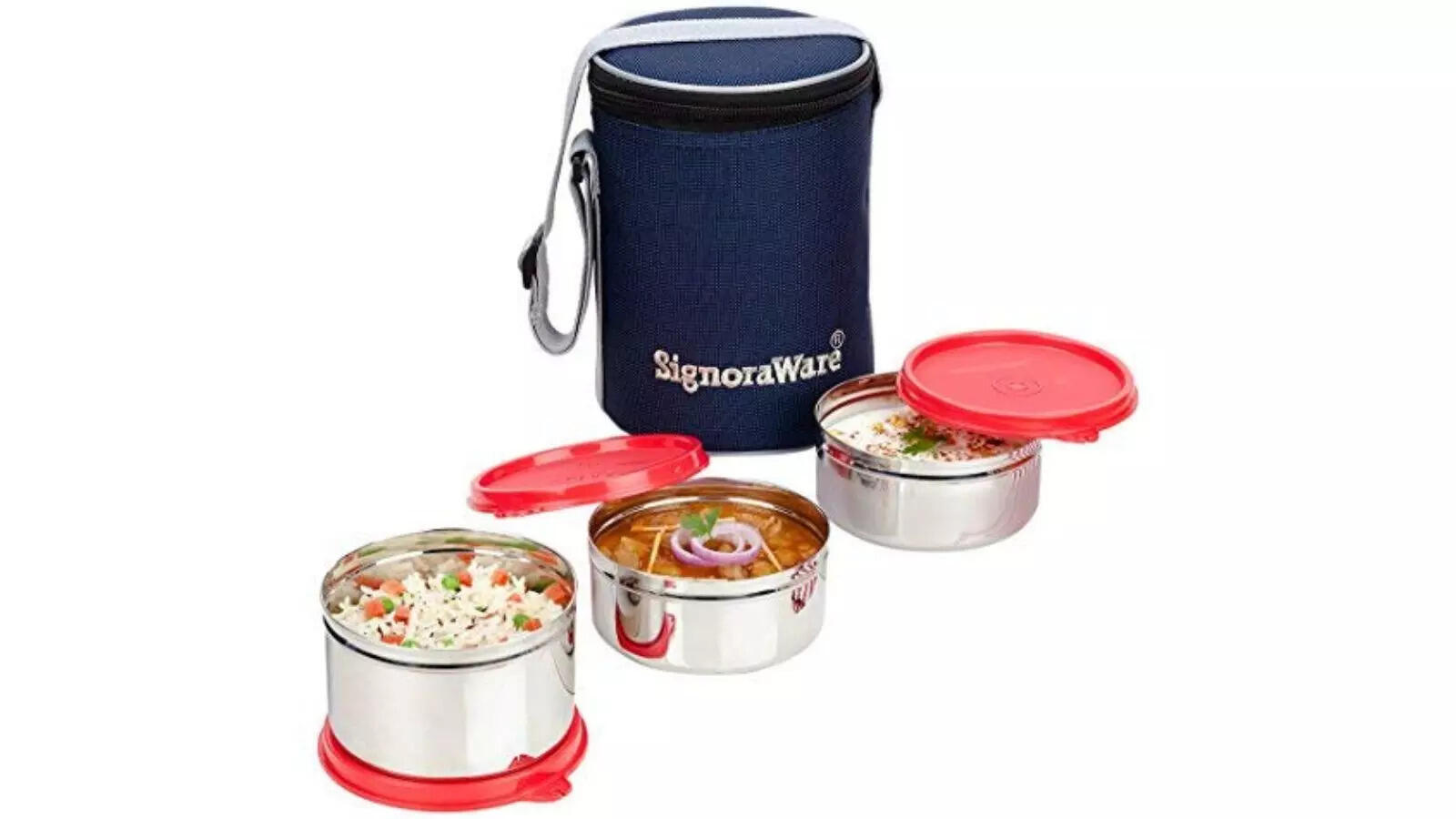 Signoraware Executive Stainless Steel Lunch Box Set