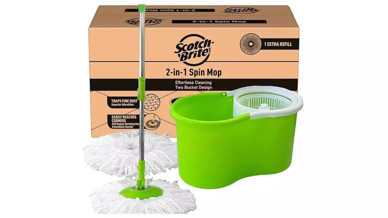 Scotch-Brite 2-in-1 Bucket Spin Mop