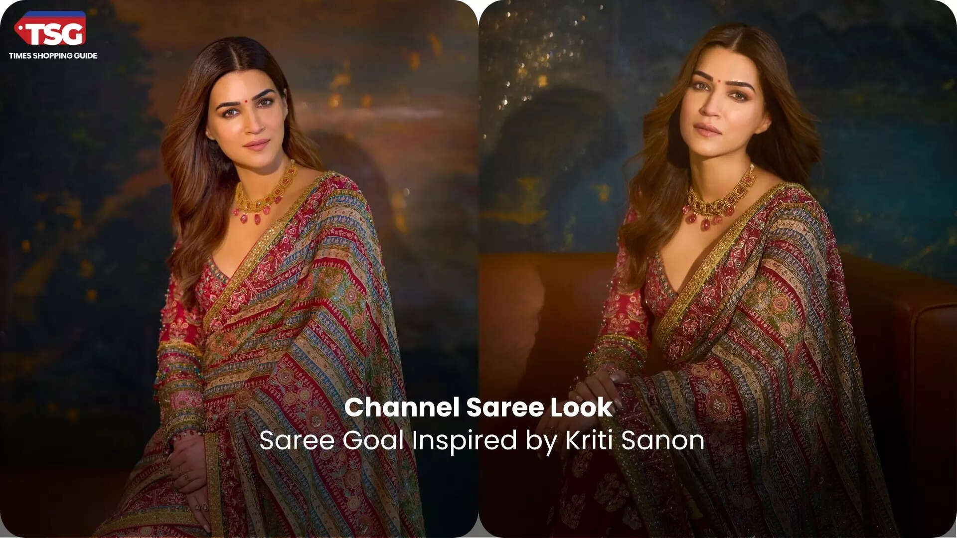 Kriti Sanons Stunning Saree Vibe 