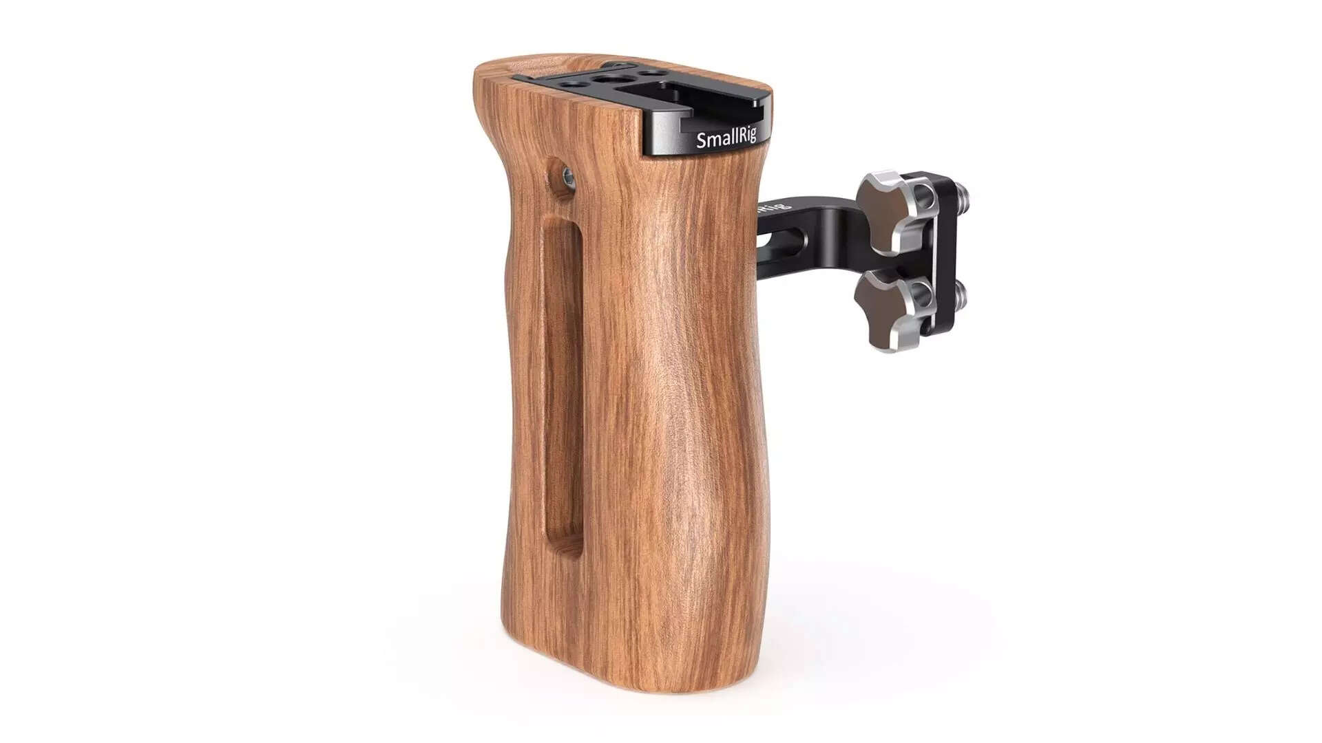 SMALLRIG Universal Wood Wooden Handle Grip for DSLR Camera Cage Customize it with something extra 