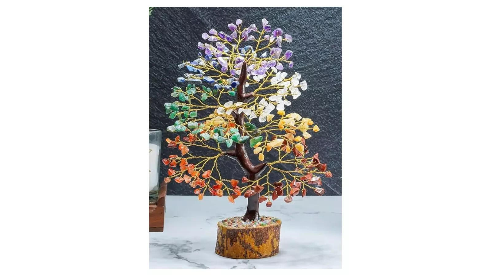 HindCraft Chakra Tree, Crystal Tree for Positive Energy