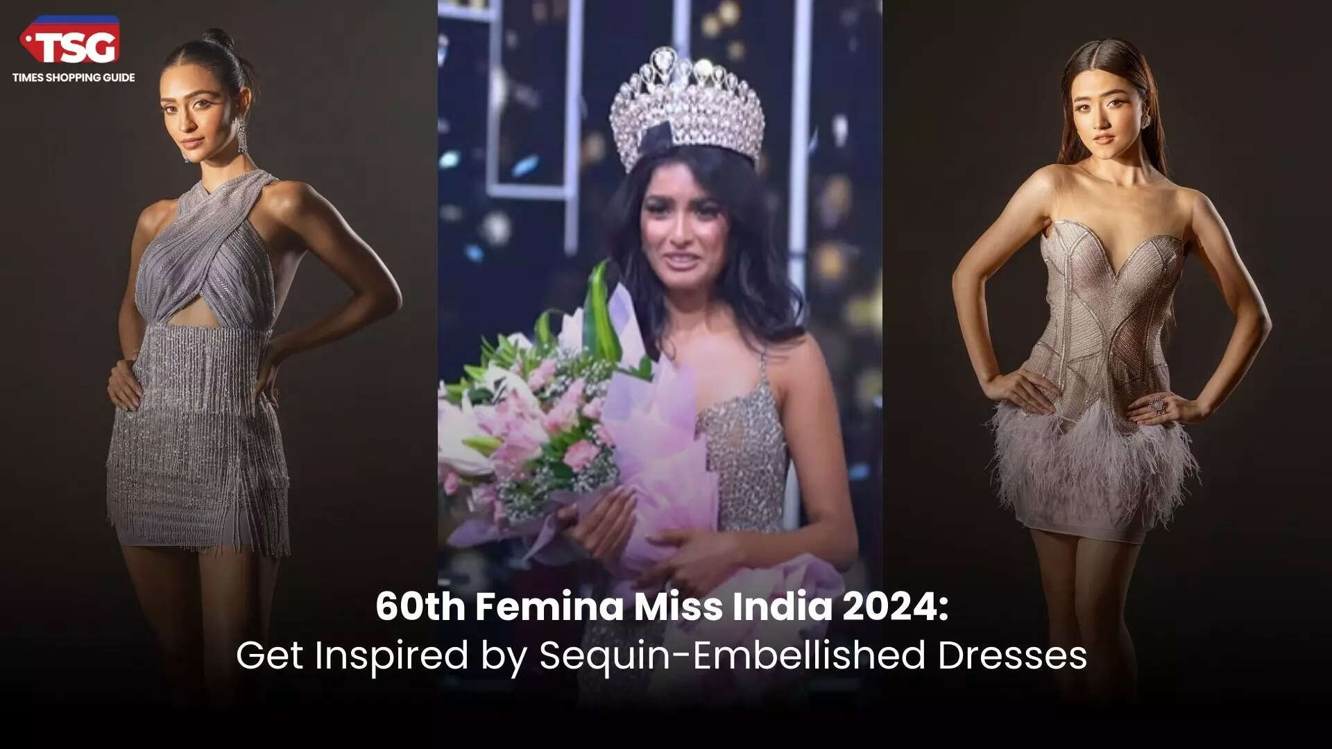 Get Inspired by Sequin Embellished Dresses at Femina Miss India 2024 Grand Finale