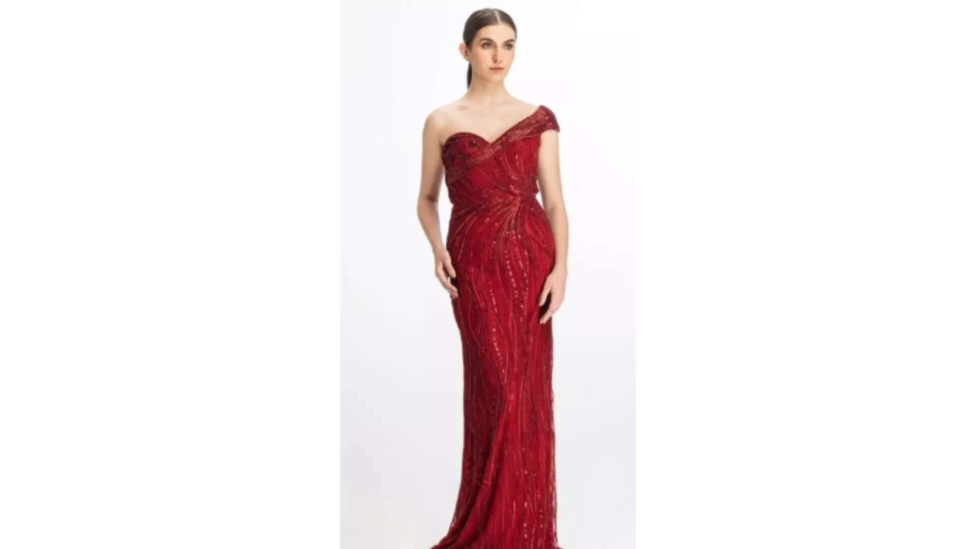 Unleash Your Inner Diva Drape Yourself in Red Glamour and Dazzle the Night Away