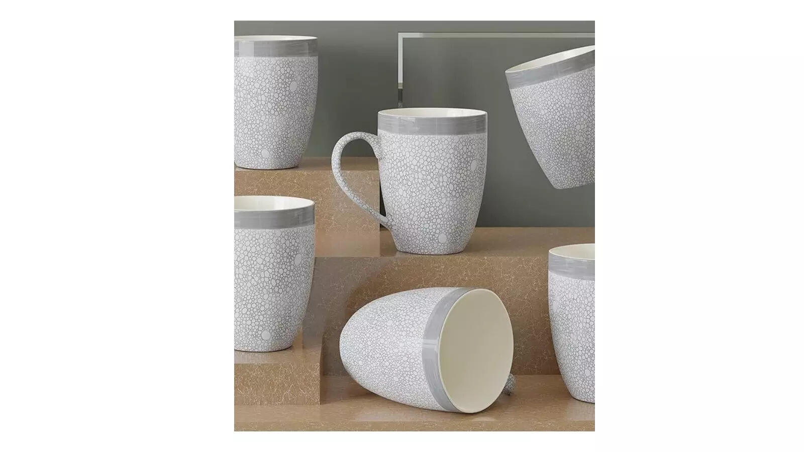 The Earth Store Grey Fizz Coffee Mug Set