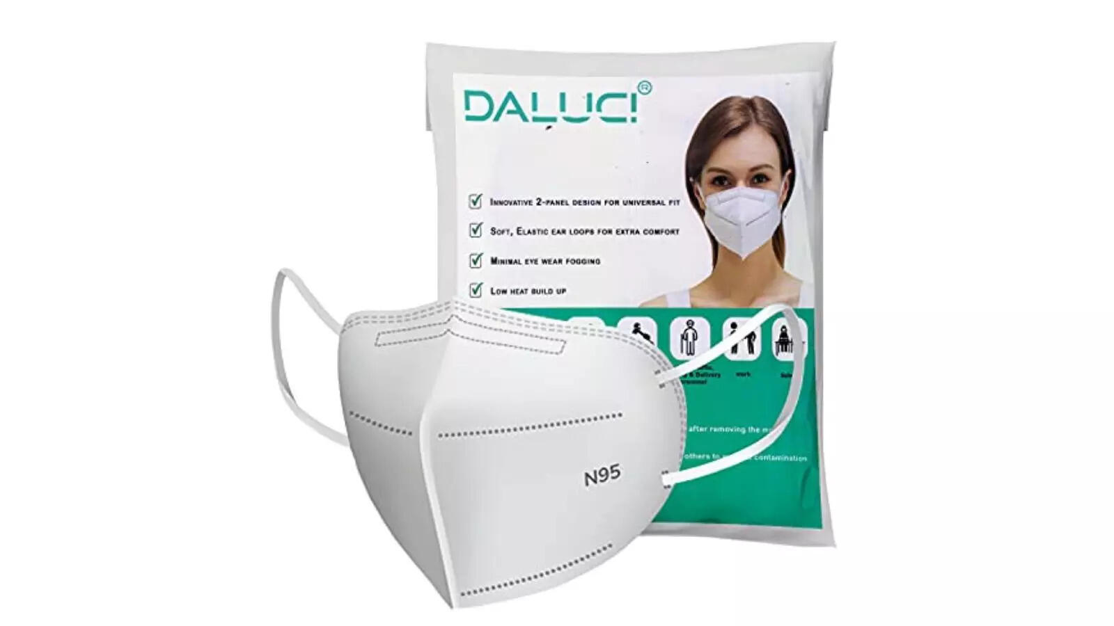 Daluci Anti Pollution N95 Reusable Unisex Non Woven fabric Face Mask,