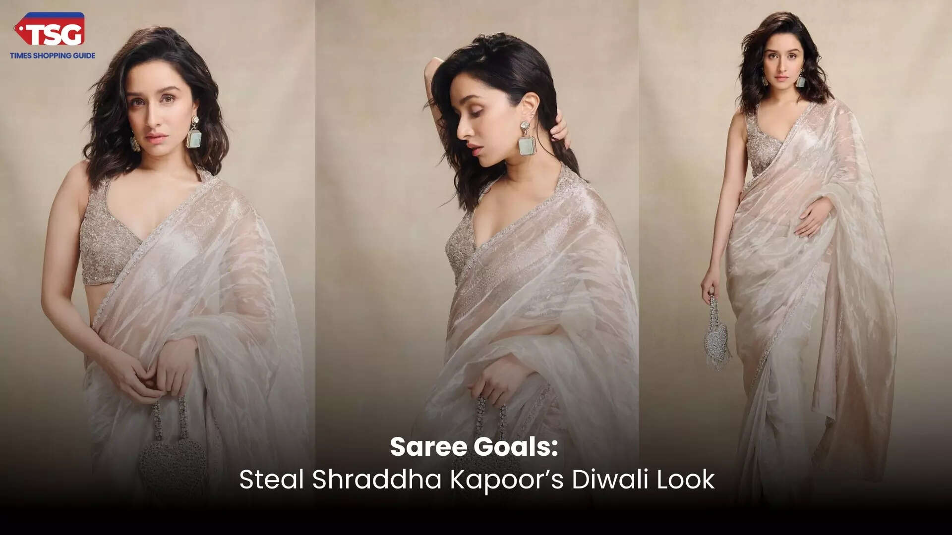 Channel Your Inner Goddess with Shraddha Kapoors Diwali Saree Style