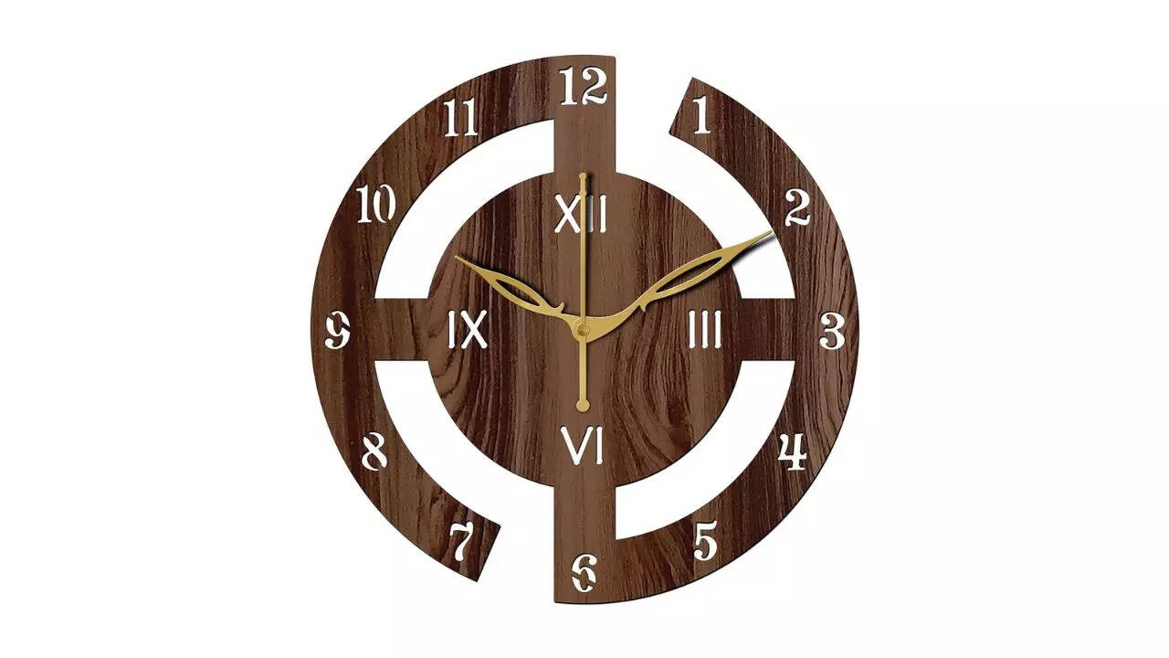 Freny Exim 12 Inch Wooden Wall Clock