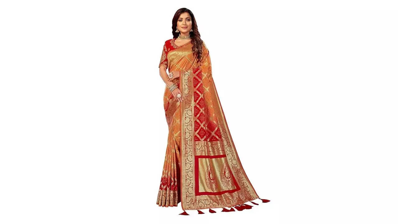 MANOHARI Banarasi Silk Traditional saree