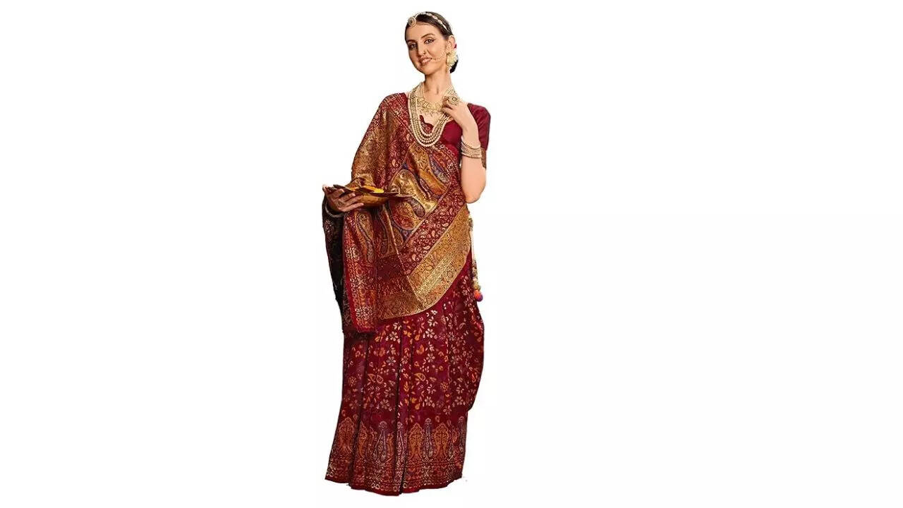 EthnicJunction Kanchipuram Silk Saree