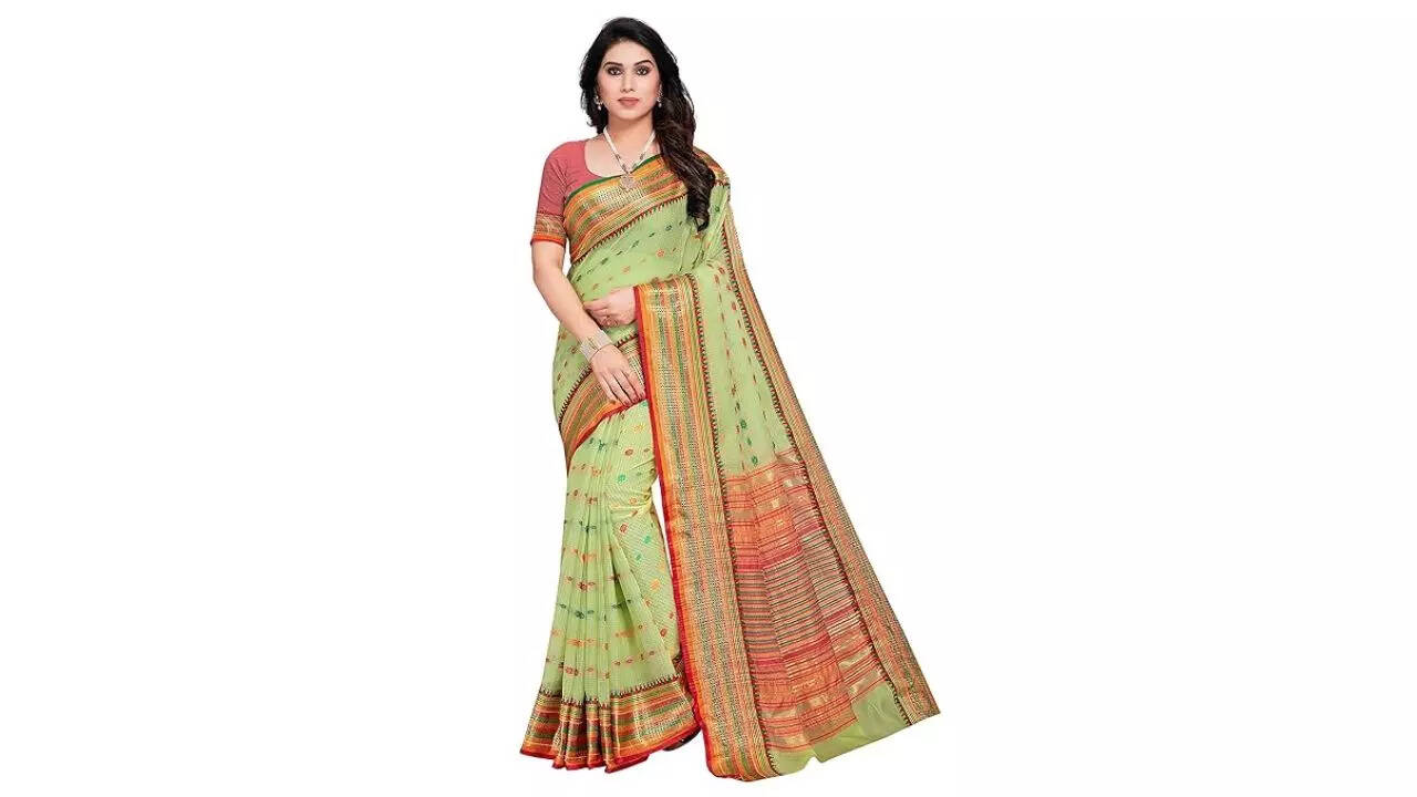 Sidhidata Kota Doria Cotton Manipuri Saree