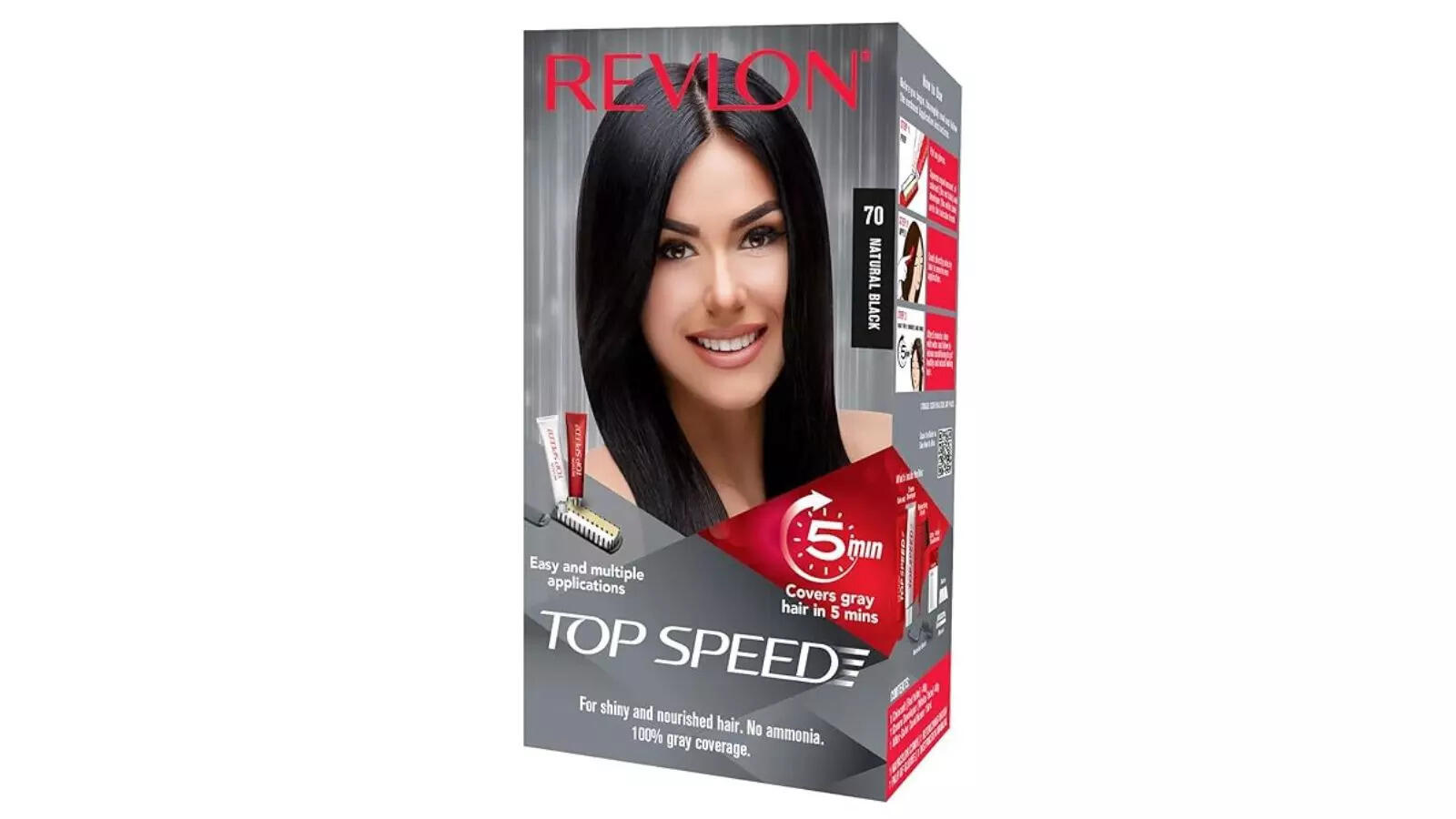 Revlon Top Speed Hair Color for Women Natural Black