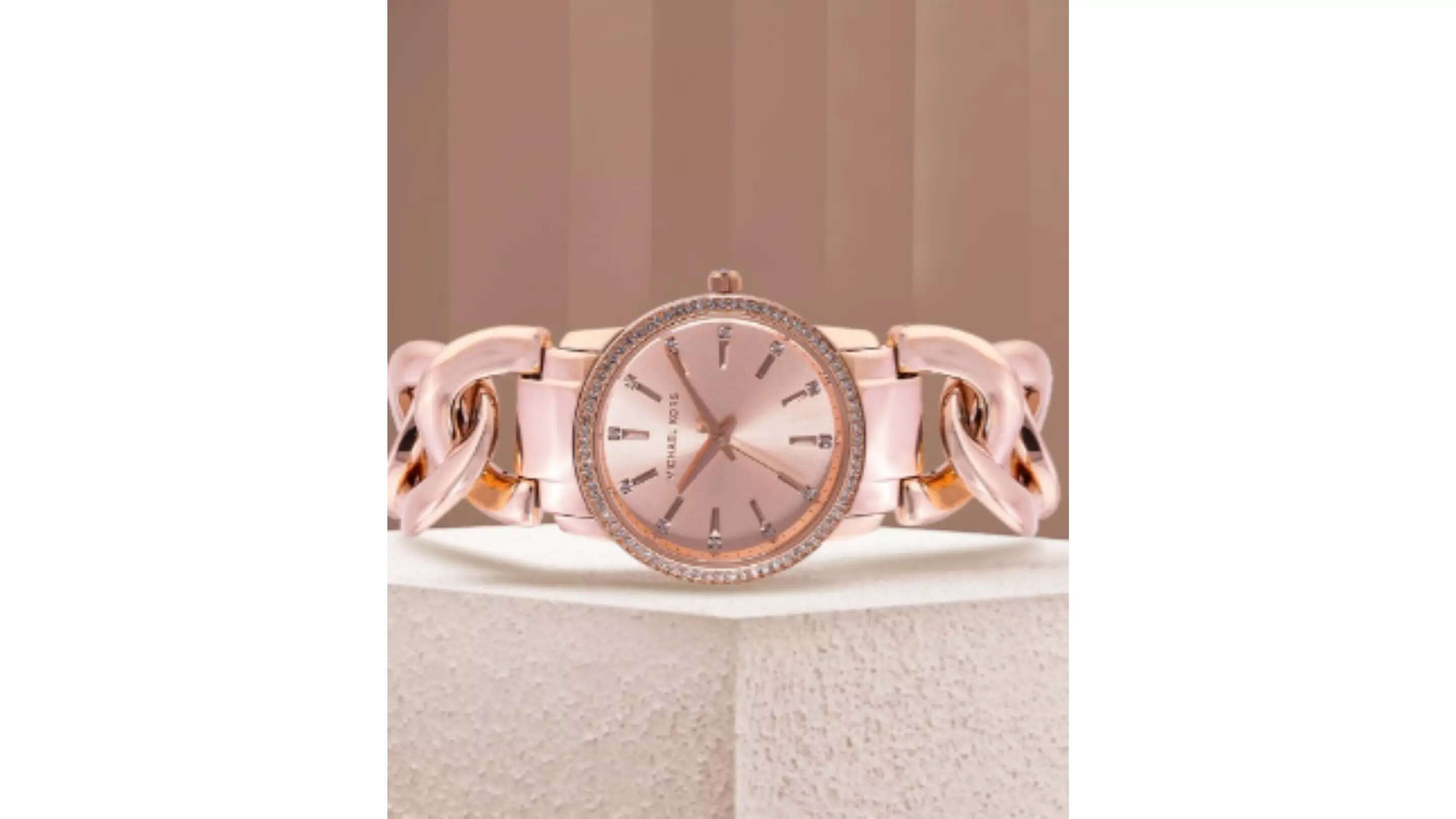 Michael Kors Women Rose Gold Analogue Watch 