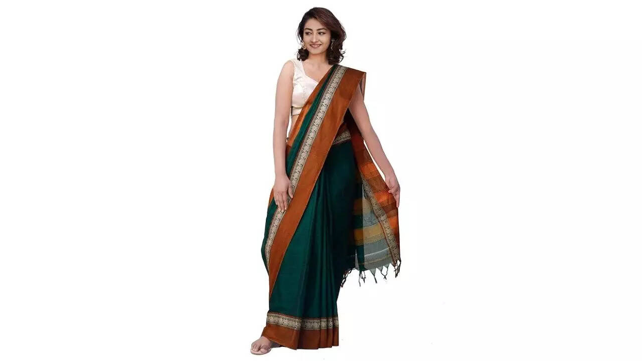 UNNATI SILKS Pure Handloom Narayanpet Cotton Saree