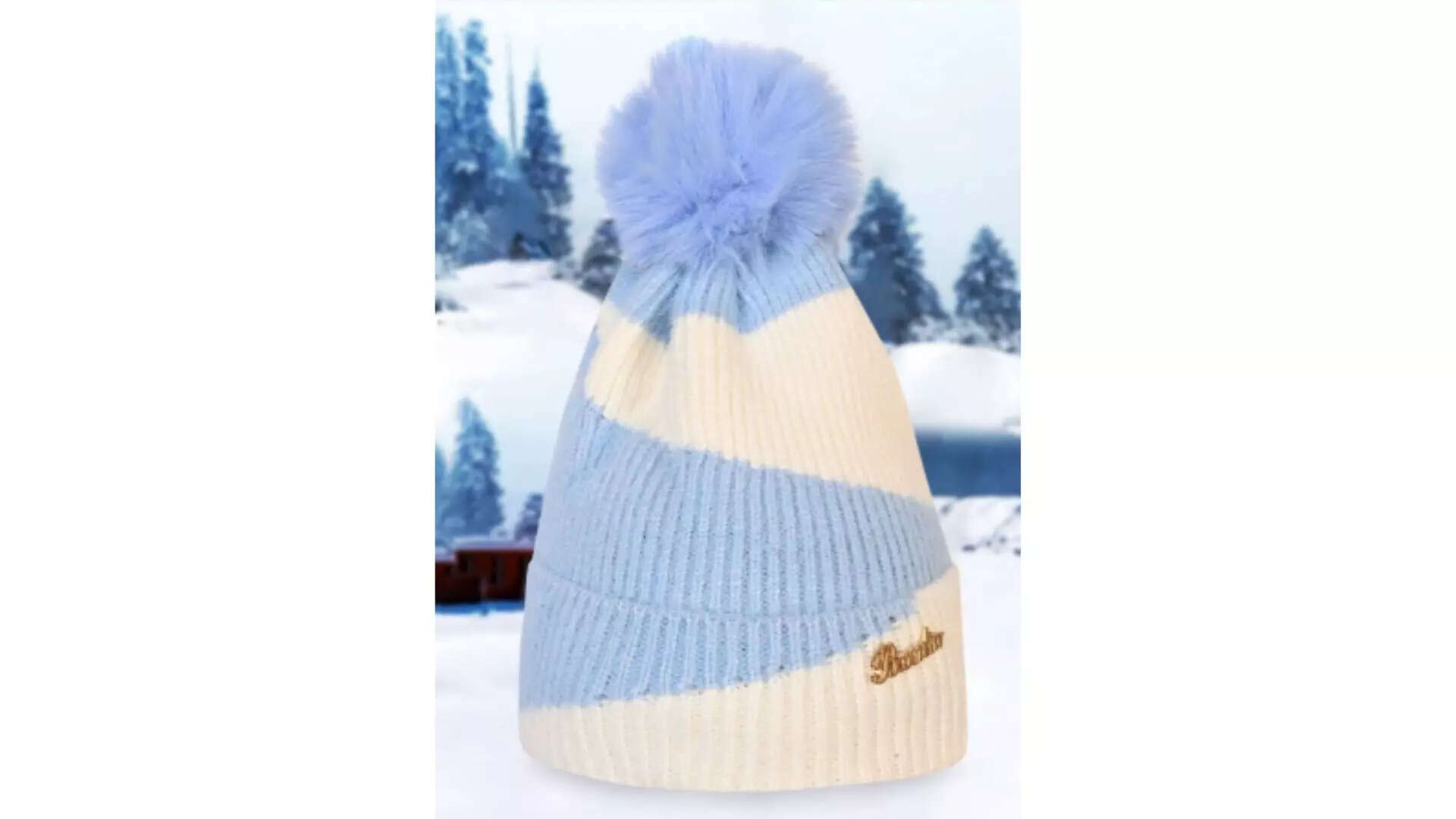 LOOM LEGACY Womens Winter Colourblocked Beanie 