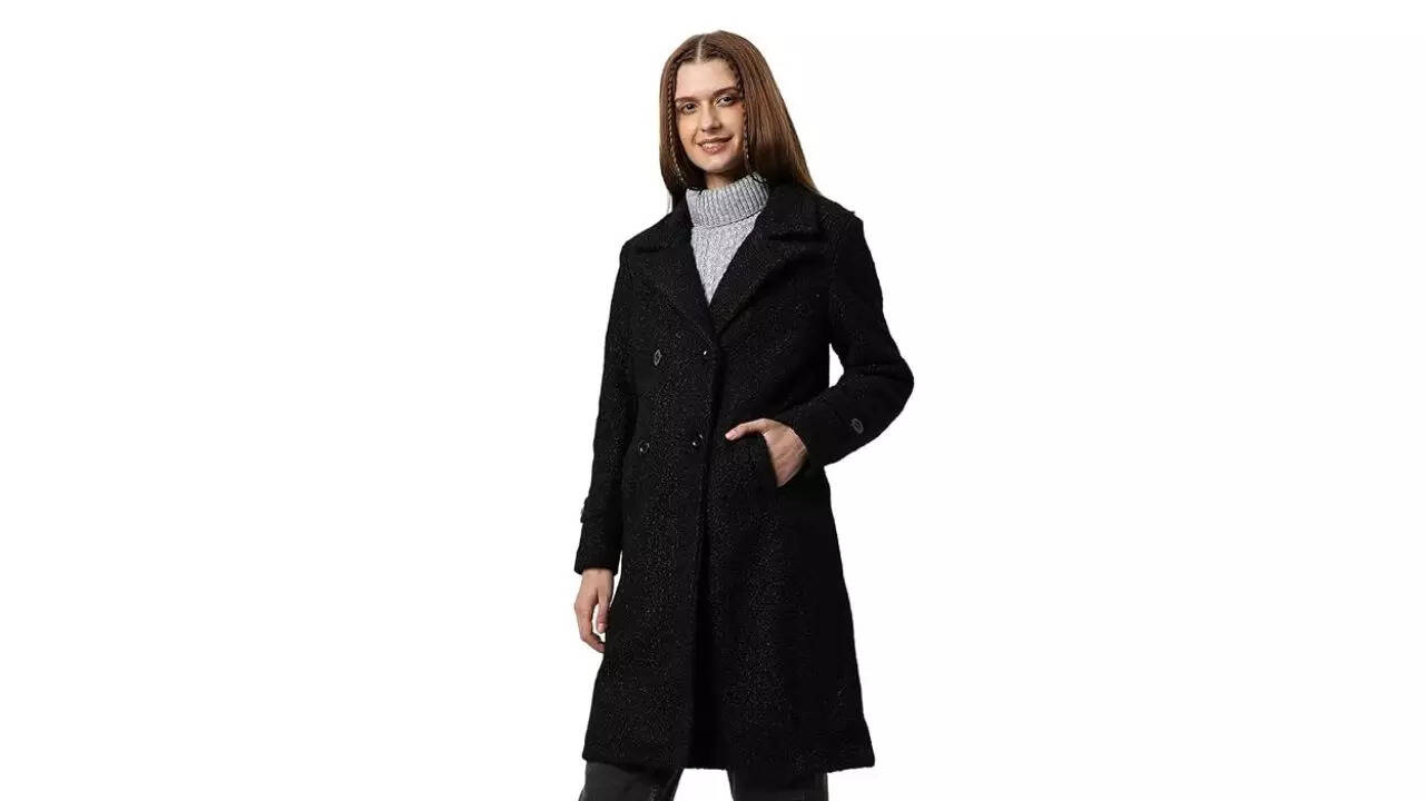 Campus Sutra Wool Mid-Thigh Jacket