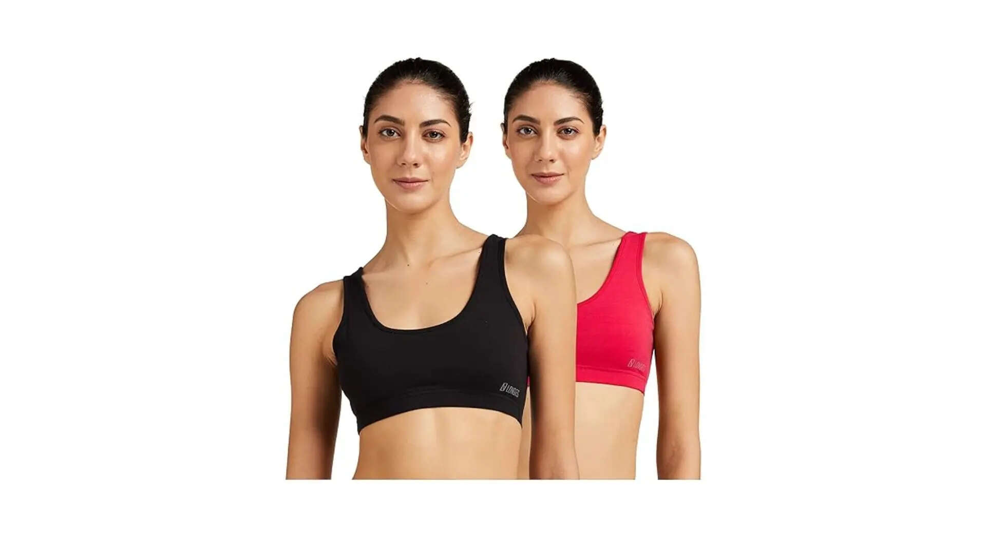 Longies Womens Cotton Non-Padded Wire Free Sports Soft Bra